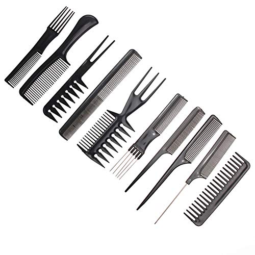 10pcs/Set Professional Cobp Salon Salon BARBER Anti-statički češljevi Combs Combs Combs Alati za njegu kose ili svi tipovi kose
