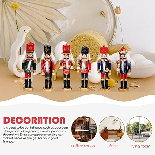 Didiseaon dekor medenjaka božićna viseća orašana igračka za djecu poklon drvene orahe figure ukras xmas tabletop nutcracker dekoracija