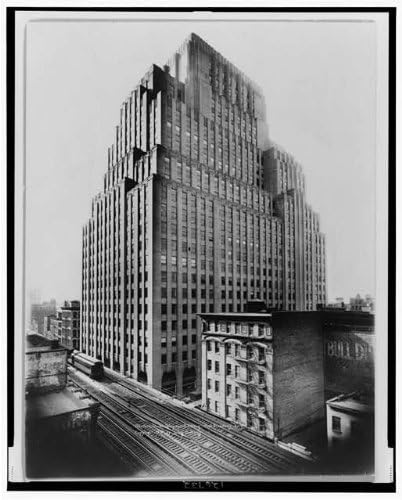 PovijesnaFindings Foto: Western Union Telegraph Building, West Broadway, New York, NY, C1931, Street Railroad