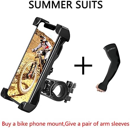 QMeet Bike Telefon Mount 360 ° rotacija, Univerzalni motociklistički montiranje nosača telefona za bicikl kompatibilan za iPhone 11,12