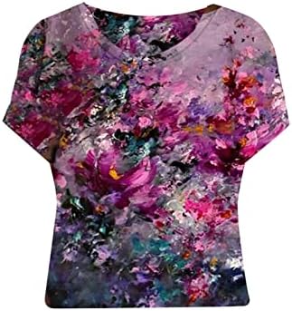 Ženska odjeća plus size ljetni casual pulover s kratkim rukavima s printom od 3 tisuće majica širokog kroja velika bluza