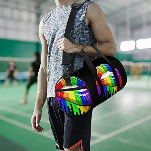 LGBT gay ponos Rainbow usne Duffel torba Lagana cilindrična putovanja teretane torbe s naramenicama za sportski trening joga