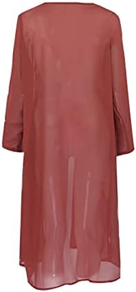 Ljetna haljina za žene 2023 šifon jednobojni kardigan bez rukava s okruglim vratom s cvjetnim printom duga haljina lepršavi dvodijelni