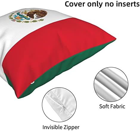 Meksički jastuk za zastavu Univerzalno za sve sezone, kvadratni naglasak jastuka za jastuk za kauč kauč, stolica za stolicu jastuk