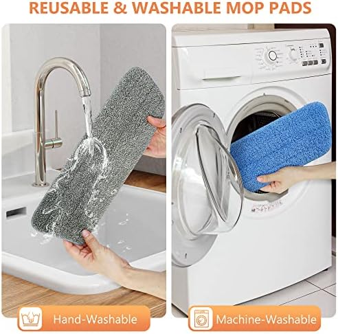 Zamjena jastučića za mopsko jastučiće od mikrovlakanaca 15,7 x 5,1 inča za pranje suhog mokrih jastučića za pranje mokrih mopa Popunite