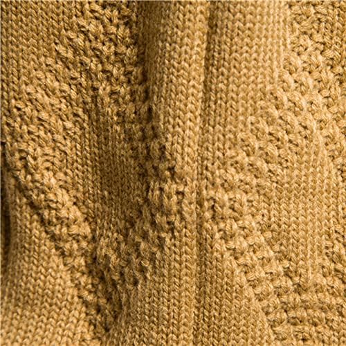 Muški džemper bez rukava, lagani V-izrez Čvrsti kabel pleteni prsluci pulover opuštajte se za pletenu odjeću s rebrastim rubom