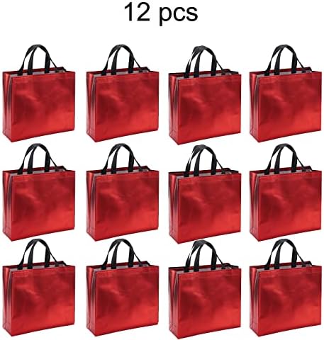 Izgleda da je 12 PC -a Prezent poklon vrećice za višekratnu upotrebu poklon vrećica za vjenčanje za zabavu