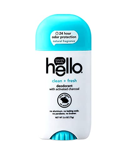 Hello aktivirani ugljen antiperspirant dezodorans za žene + muškarci, prirodni miris, dermatološki testirani, bez sode bikarbone, bez