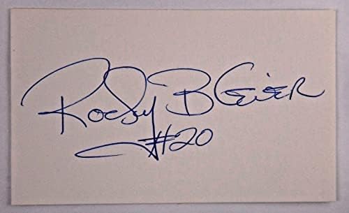Rocky Bleier potpisao je 3x5 Autogram Pittsburgh Steelers nogomet - nogomet s autogramima
