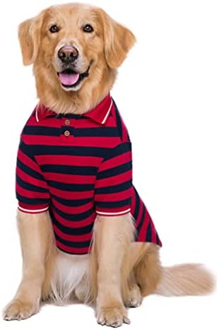 Stripes košulja za veliku pseću odjeću Zlatni retriver labrador prozračna majica s velikim pseom casual kućni ljubimac odjeća za pse