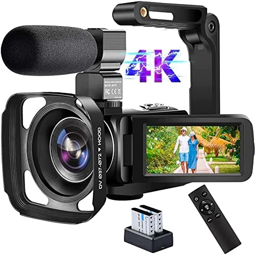 4K Digitalni fotoaparat 48MP 18X HD Camcorder Wifi Ir Night Vision Video kamera za YouTube 3.0inch HD zaslon osjetljiv na dodir s vanjskim