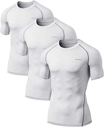 1 ili 3 pakiranja muške kompresijske košulje za brzo sušenje 50 + kratkih rukava sportska majica za vježbanje protiv osipa za vodene