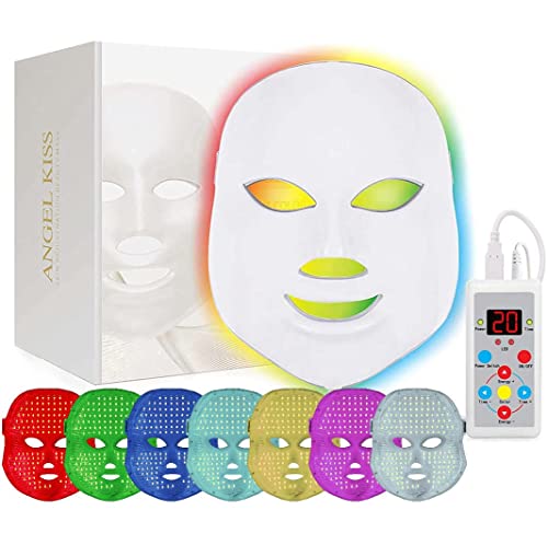 LED maska za lice u 7 boja plava i crvena svjetlosna terapija za lice, led maska za njegu kože lica, fotonska maska za pomlađivanje