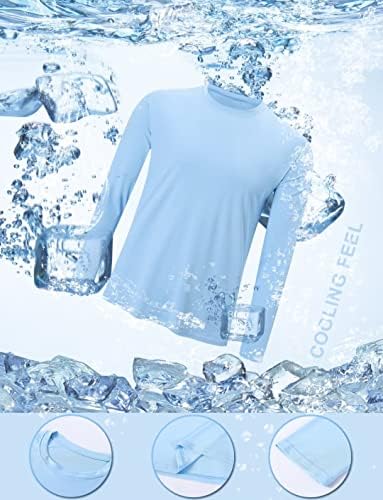 Hoplynn 2 pakirajte muški UPF 50+ osip za garske plivanje Surfačke košulje, košulje za zaštitu od sunca dugih rukava za muškarce