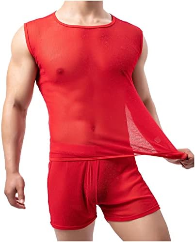 CJHDym muškarci tenk vrhovi mišićni trening prsluk donje rublje bez rukava Perspektiva široka košulja za fitness majice majice majice