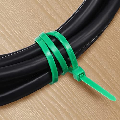 Hanabass Zip veze teške teške zip kravate crne zip vezanje 200 PC -a samo zaključavanje Zip kravata najlonskih kabela.