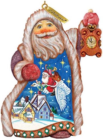 Ručno oslikana Santa božićna figurica guska s scenskom slikarstvom - 661513 by g.debrekht