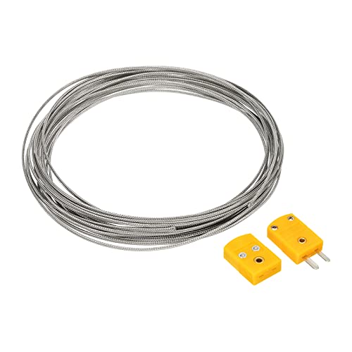 MecCanixity K tipa TermoCool Extension Wire 1/8 Širina 33ft s 10 set k tipa muški konektor ženske sonde za mjerenje