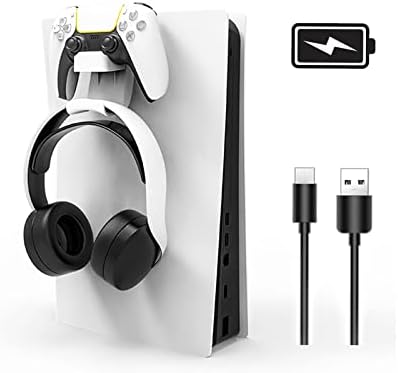 PS5 Controller Holder Charger i Shiefset Hanging Station, GamePad Holder za vješalice za slušalice, PS5 pribor
