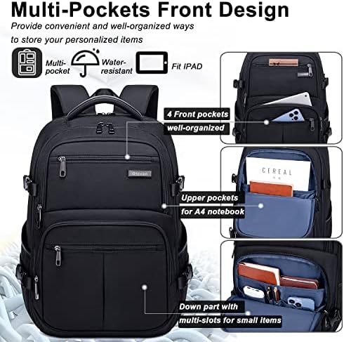 Putnički ruksak za muškarce i žene, ruksak za ručnu prtljagu od 45 litara odobren za letenje, veliki ruksak za prijenosno računalo,