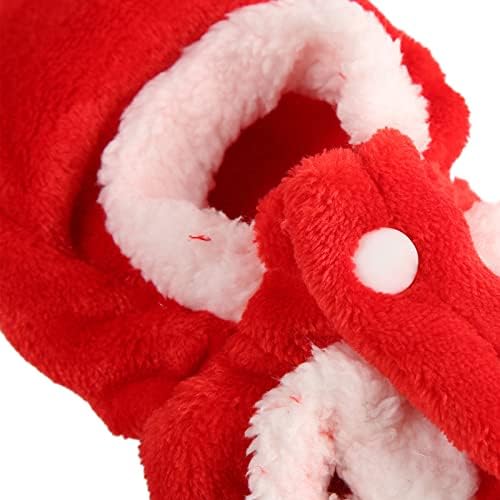 Yunnyp topla kućna božićna odjeća meka kapuljača pseće kostim kaputa gumbi za zatvaranje mačjeg štenaca zečevi xmas outfit