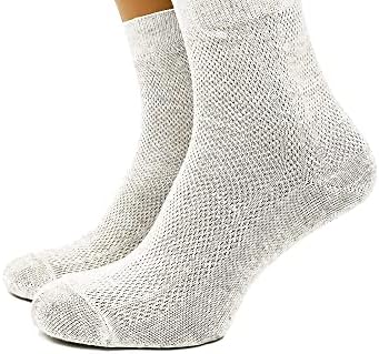 Super prozračne lanene čarape za muškarce, pakiranje od 3 komada