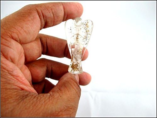 Jet Selenit orgon anđeo 2 Kristalni dragulji od bakrenih metala mješavina rijetko ozdravljenje Pozitivne knjižice bez knjižica kristalna