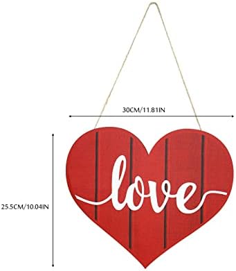 Perle za vrata 70 -ih Valentinovo drveni tisak viseće oznake ukras za dom zid unutarnja drvena ljubav viseća oznaka diy drvena ploča