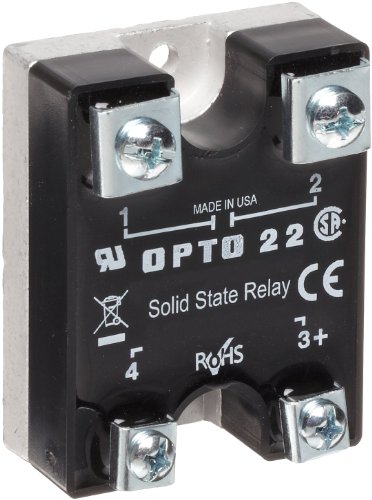 OPTO 22 240D25-18 DC kontrolni relej čvrstog stanja, VDE odobren Optocoupler, 240 VAC, 25 Amp