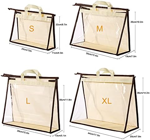 ; 8 pakiranja vrećica za sakupljanje prašine, prozirni organizator za pohranu Torbica za ormar, viseća torba za odlaganje vrećica s