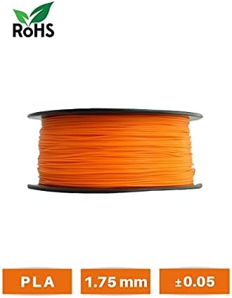 Filamentto 1,75 mm narančasta plata 3D pisač, 1 kg kaleva, dimenzijska točnost +/- 0,04 mm, 3D tiskarski filament