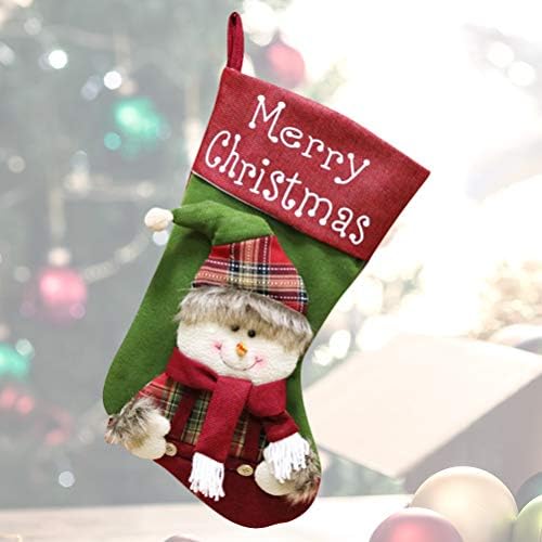 3pcs božićna čarapa za privjesak s drvećem čarapa kamin viseći ukrasi bomboni darovi torba zabava favorizira božićne ukrase