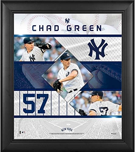 Chad Green New York Yankees uokviren 15 x 17 ušivene zvijezde Kolaž - MLB Player Plakes i kolaži