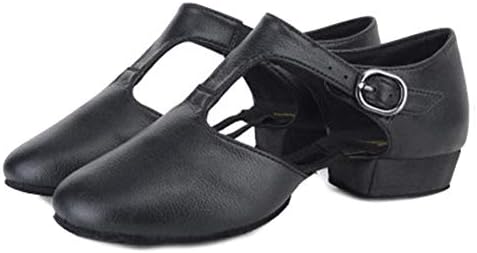 Hiposeus ženska T-strapa kožna jazz cipela podučava plesne sandale za plesni razred, model LG59