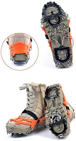 Leige 12 zubima zubima snijeg oprema za penjanje cipela Spike lanac protiv klizača pokrivača za cipele Zimski led i snijeg hvataljke