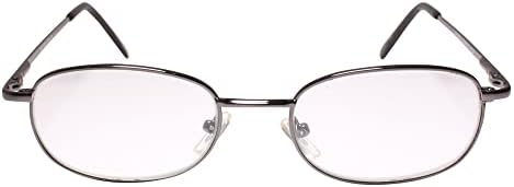 Gunmetalni okvir Spring šarka Ovalna fotohromna leća 1.75 čitanje sunčanih naočala