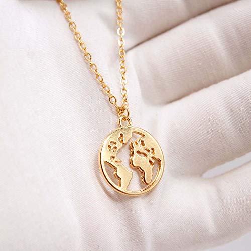 Ogrlica s boho novčićem zlatna karta Privjesak Ogrlica lanac nakit Podesiva za žene i djevojke
