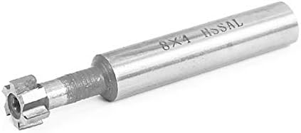 X-DREE 8 mm rezanje dia 4 mm dubina rezanja 6 flauta Ravna rupa za bušenje t Utor za krajnji mlin (8 mm dia de corte 4 mm Profundidad