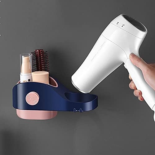 UXZDX zidni stalak za viseći zid za sušilo za kosu, nosač za sušenje kose, nosač za kupaonicu, stalak za skladištenje kose