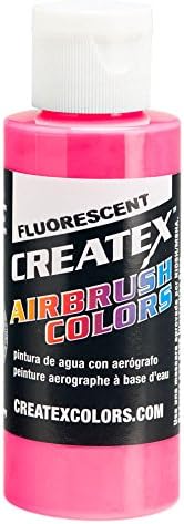 4 oz. Vruća ružičasta - fluorescentna neonska ilustracija boja zračne četkice - dio CRE 5407-4Z