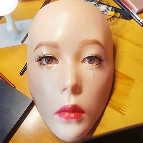 5-inčni model šminke za lice, silikonska ploča za podučavanje šminke za cijelo lice, praksa šminkanja boje za lice