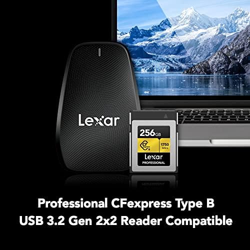Memorijska kartica Lexar Professional 256 GB CFexpress Type B Gold Series, brzina čitanja do 1750 MB/s, video snimanje u formatu Raw