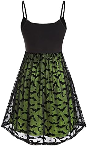 Ženska haljina veličine plus gotičke ljuljačke haljine bez rukava s izrezom u obliku slova u, odijelo s naramenicama, grafički kostimi