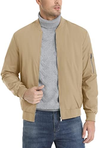 Magcomsen muška jakna Lagana jakna od bombardiranog jakne vjetroepotresna jakna s patentnim kaputima nadmašuje s 5 džepova