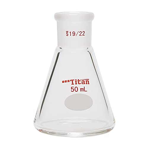 Boca od 50 ml 19/22 laboratorijsko stakleno posuđe znanstvene čaše s ravnim dnom, kemijska tikvica s debelim stijenkama, univerzalna